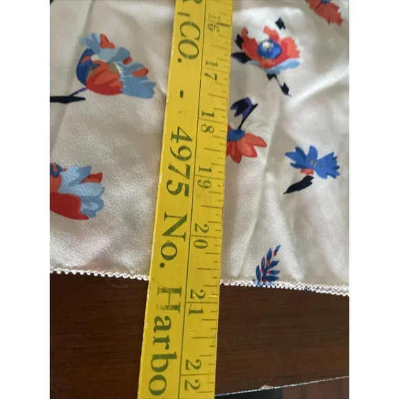 Talbots Petites Womens Top Size 0P Floral Quarter Zip Flower Boho CottageCore - Picture 8 of 9